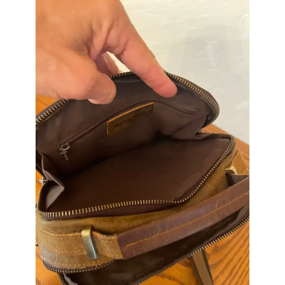 Jack&Chris Leather Messenger Bag for Men Man Purse Crossbody Bag